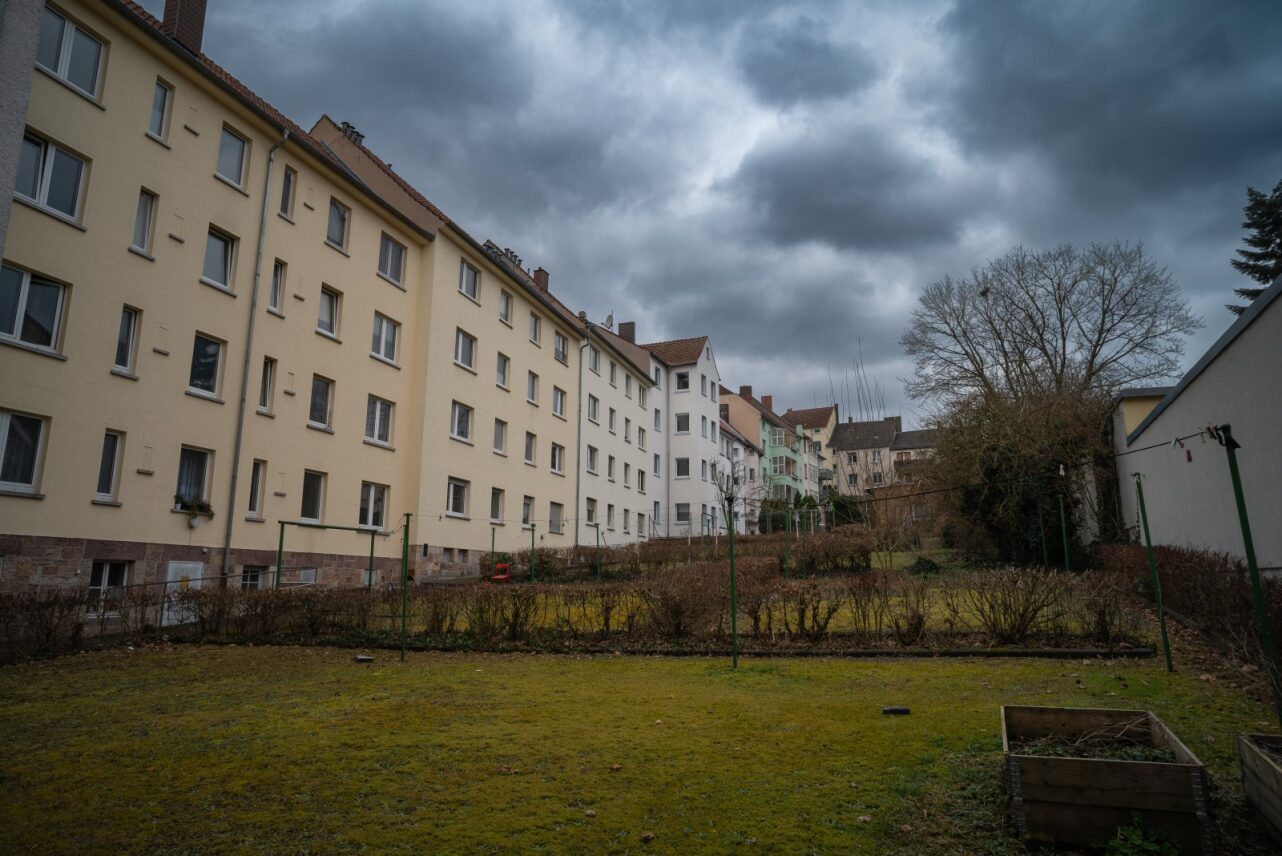 Innenhof und Gartenanlage